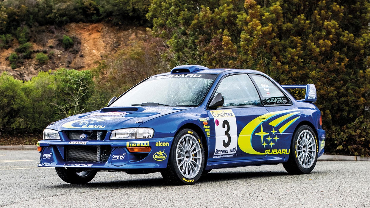Richard Burns' brilliant Subaru Impreza WRC car tops Bonhams
