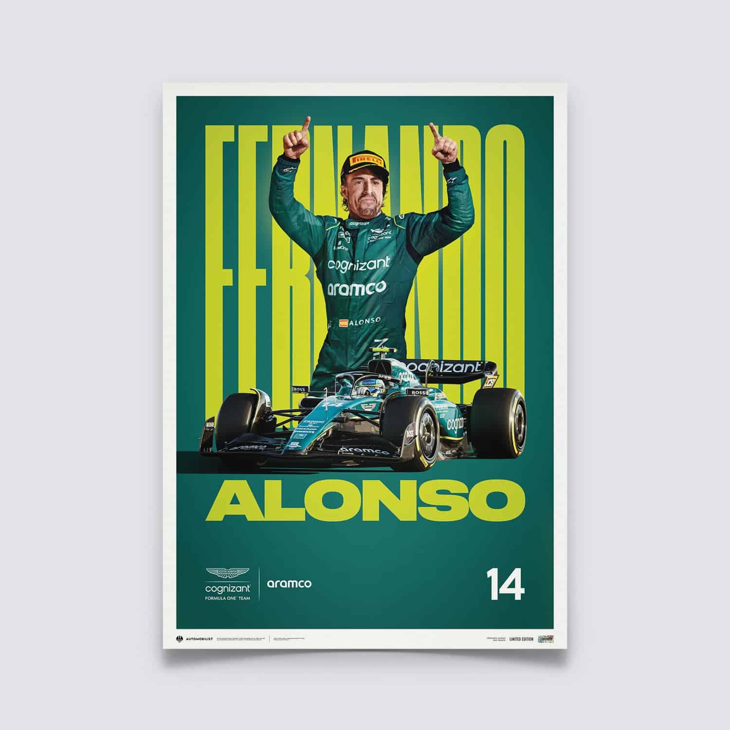 Aston Martin Aramco Cognizant Formula One™ Team - Fernando Alonso - 2023 Poster