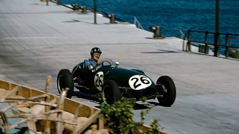Graham Hill at Monaco GP in 1958