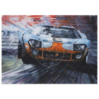 Product image for Legend of Le Mans | Ford GT40 | Le Mans 24H 1969 | John Ketchell | Original Artwork