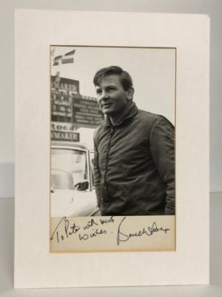 Product image for Vintage Signed Bruce McLaren Photograph