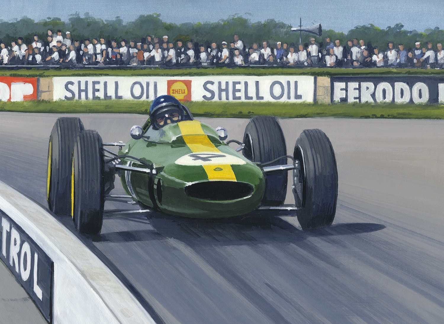 Jim Clark | Lotus 25 | British GP | 1963 | Martin Tomlinson | Limited Edition Print