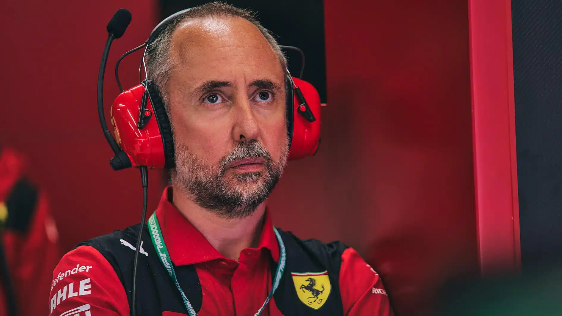 Storm clouds over Ferrari of Carlos Sainz in 2023 Dutch Grand Prix