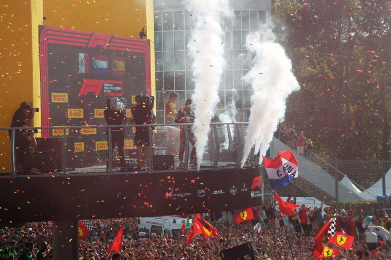 Carlos Sainz Italian GP Podium