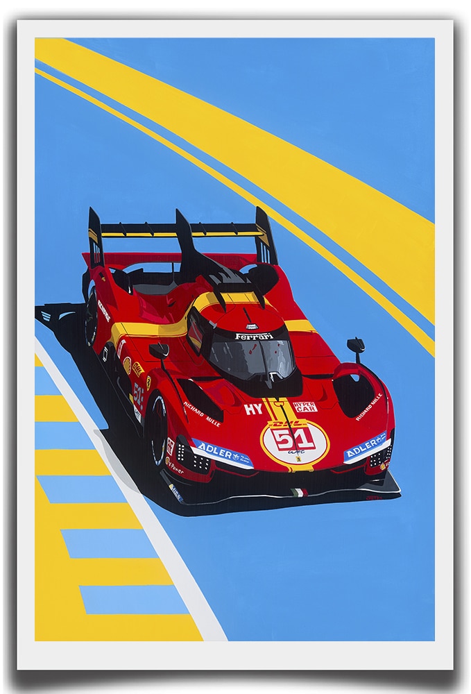 'Le Mans 2023' | Ferrari 499P | Jean-Yves Tabourot | Limited Edition print