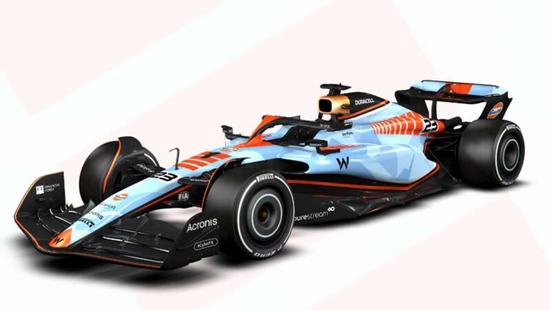 Williams Singapore GP Gulf livery