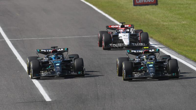 Lewis Hamilton George Russell