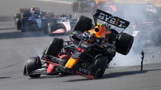 Home race desperation ended Perez’s Mexican GP, as Ricciardo starred