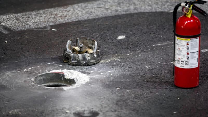 Formula 1 Las Vegas Grand Prix Practice Ended By Drain Cover