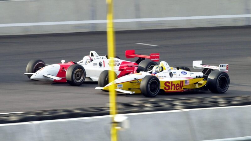 One of Gil de Ferran's finest moves, on a crazy Rockingham weekend