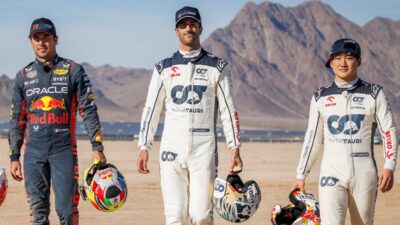 Sergio Perez Daniel Ricciardo Yuki Tsunoda Red Bull