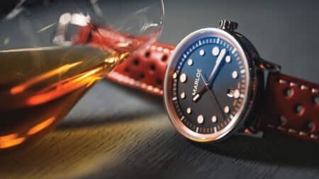 Whisky-inspired timepiece from Marloe Watch Company comes with a bottle of single-cask spirit