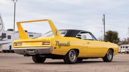 Big-tailed Plymouth Superbird is an auction star