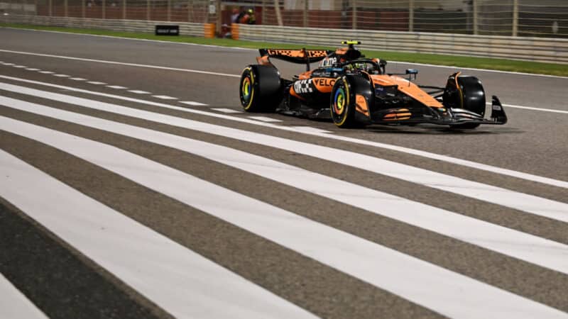 Lando Norris during the 2025 Bahrain GP