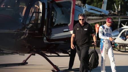 Kyle Larson’s Indy to Charlotte dash: the crucial 12min from flag to helicopter