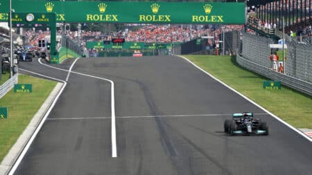The day only one F1 car took the Hungarian GP start