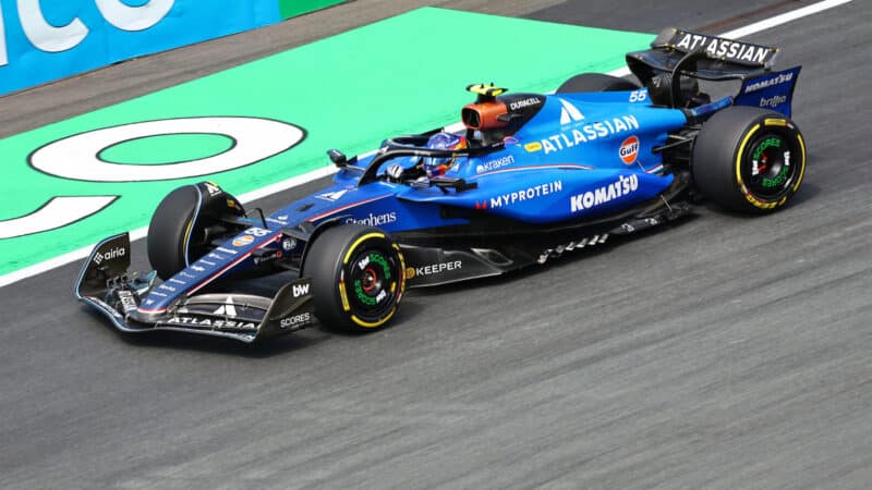 Carlos Sainz (Williams-Mercedes) during practice for the 2025 Dutch Grand Prix