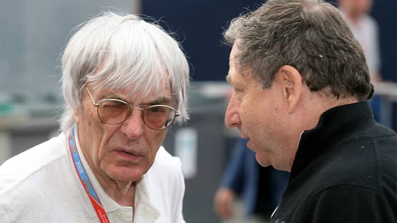 Bernie Ecclestone Jean Todt 2008