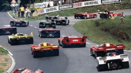 Traffic jam at the Nürburgring, 1971