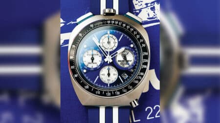Carroll Shelby celebrated by Bulova with Chronograph in classic colour scheme