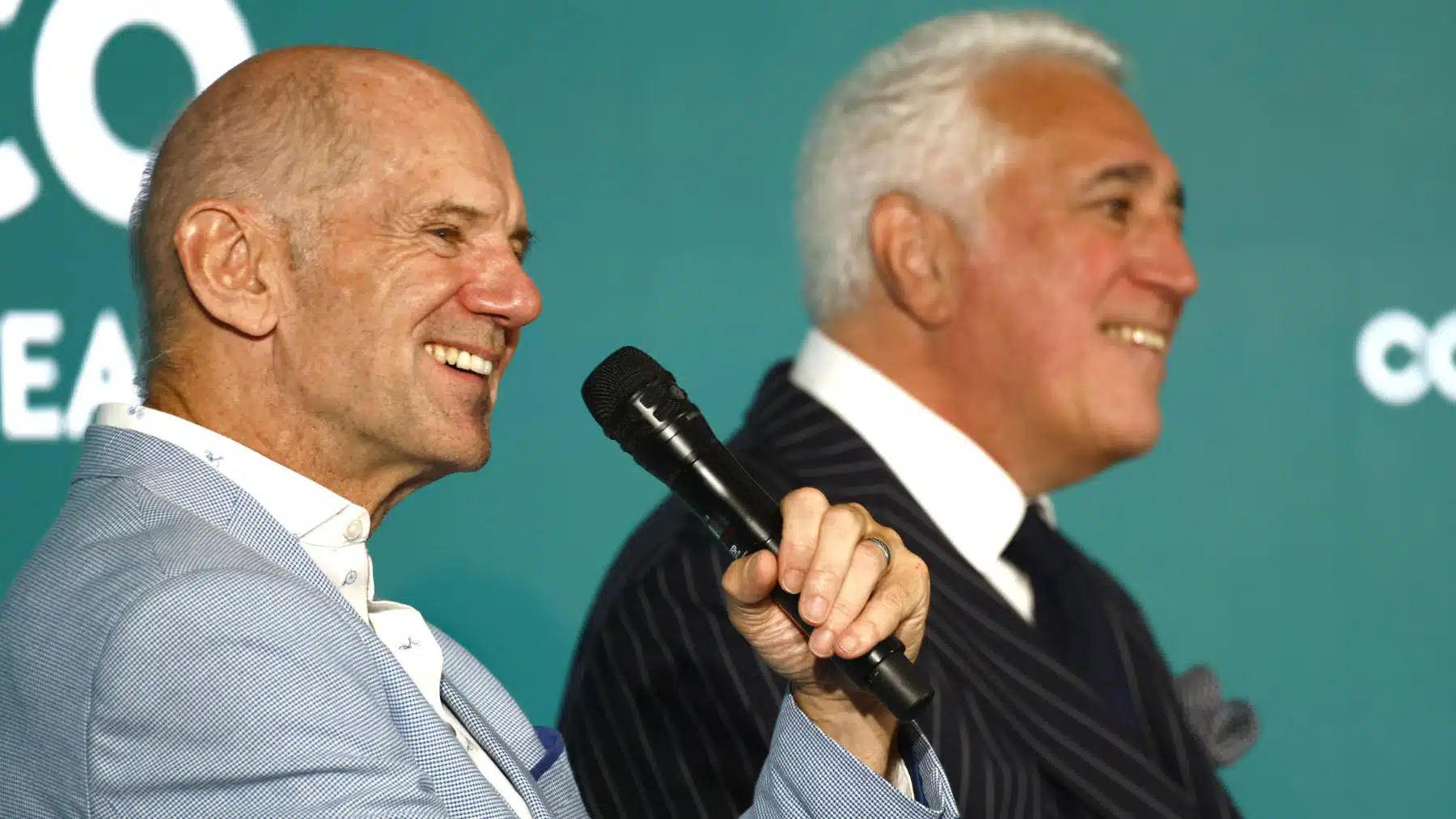 Adrian Newey and Lawrence Stroll