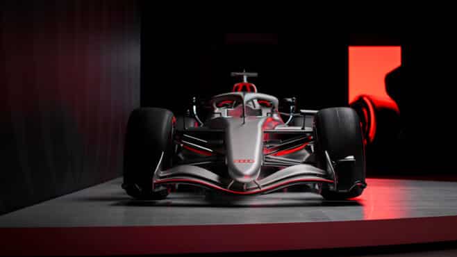 Audi aims to fight for F1 title ‘from 2030’ as silver colours unveiled