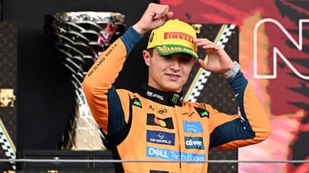 Norris takes crucial win in Brazil as Verstappen goes from pitlane to third; Piastri fifth