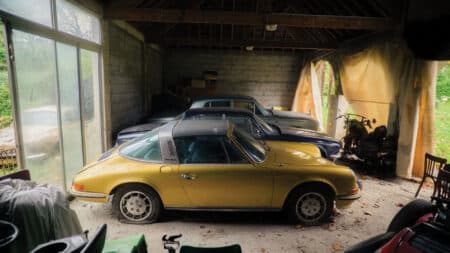 Barn find Porsche 911 Targa is gold gem at auction