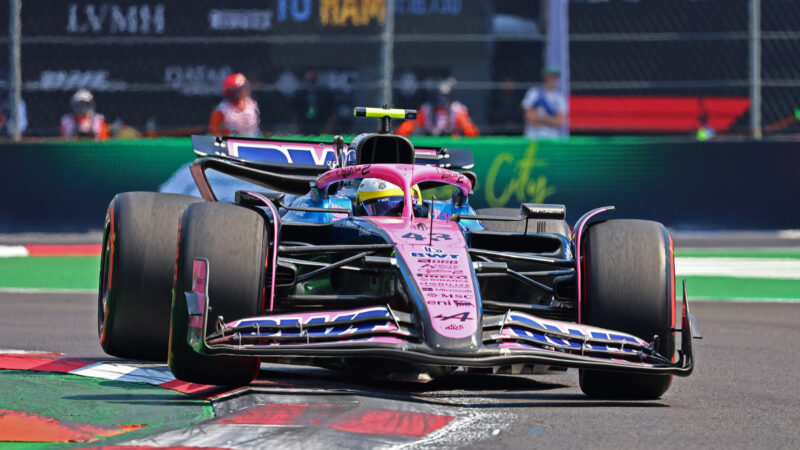 Franco Colapinto during practice at the Mexican Grand Prix