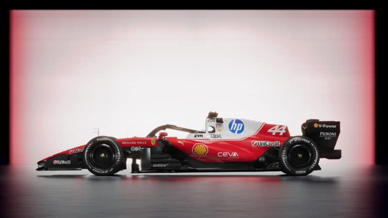 2026 Ferrari SF-26 f1 car side