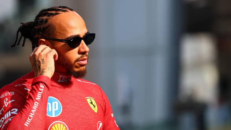 Lewis Hamilton (Ferrari) before the 2025 Abu Dhabi Grand Prix