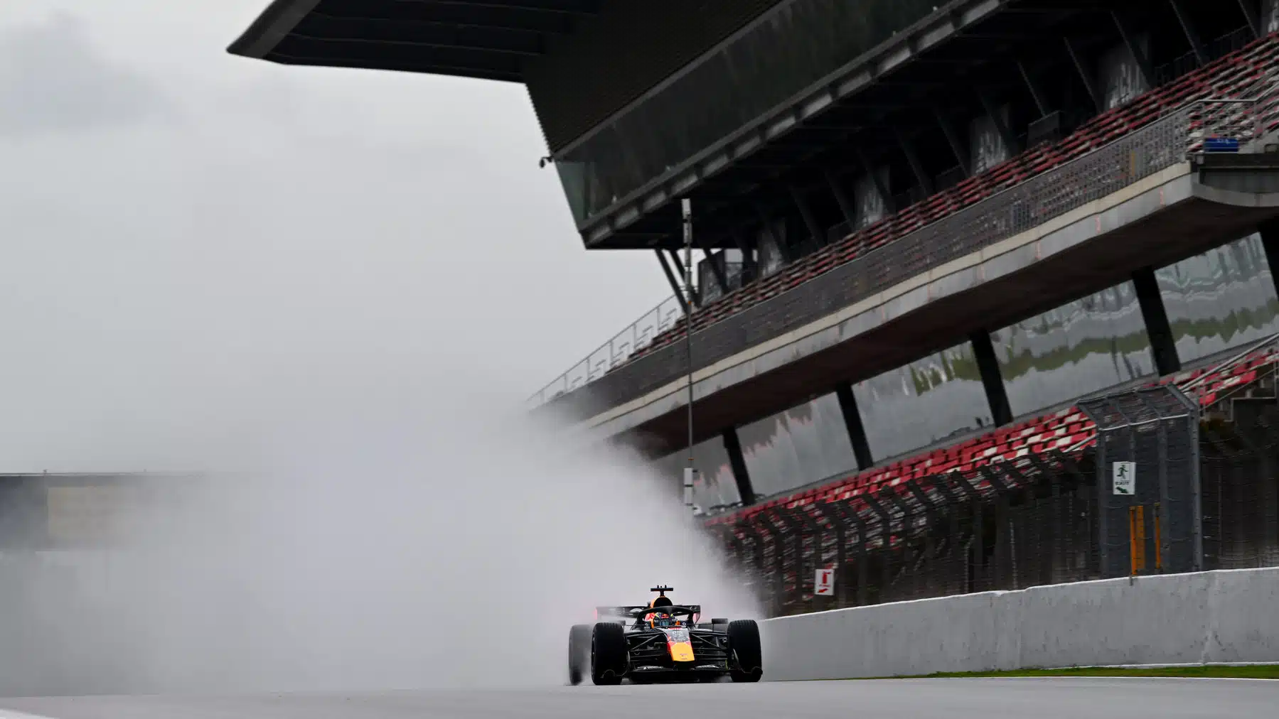 Isack Hadjar, Red Bull, during Barcelona testing