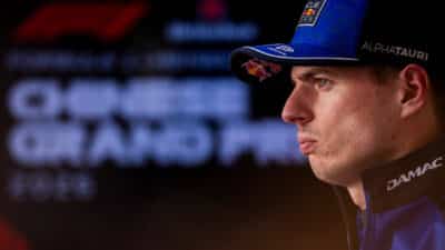 Max Verstappen (Red Bull-Honda) after qualifying for the 2026 Chinese Grand Prix