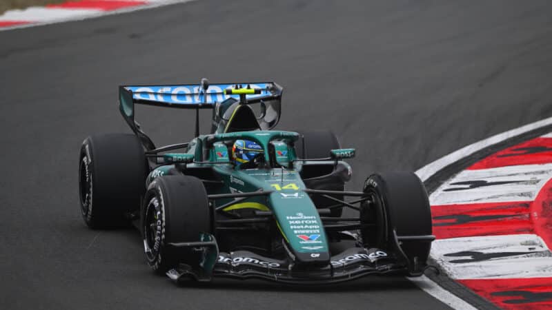 Fernando Alonso, Aston Martin, during the Chinese Grand Prix