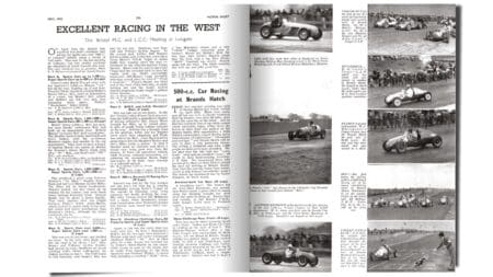 Brands Hatch opens its doors in 1950 with Moss among the early stars