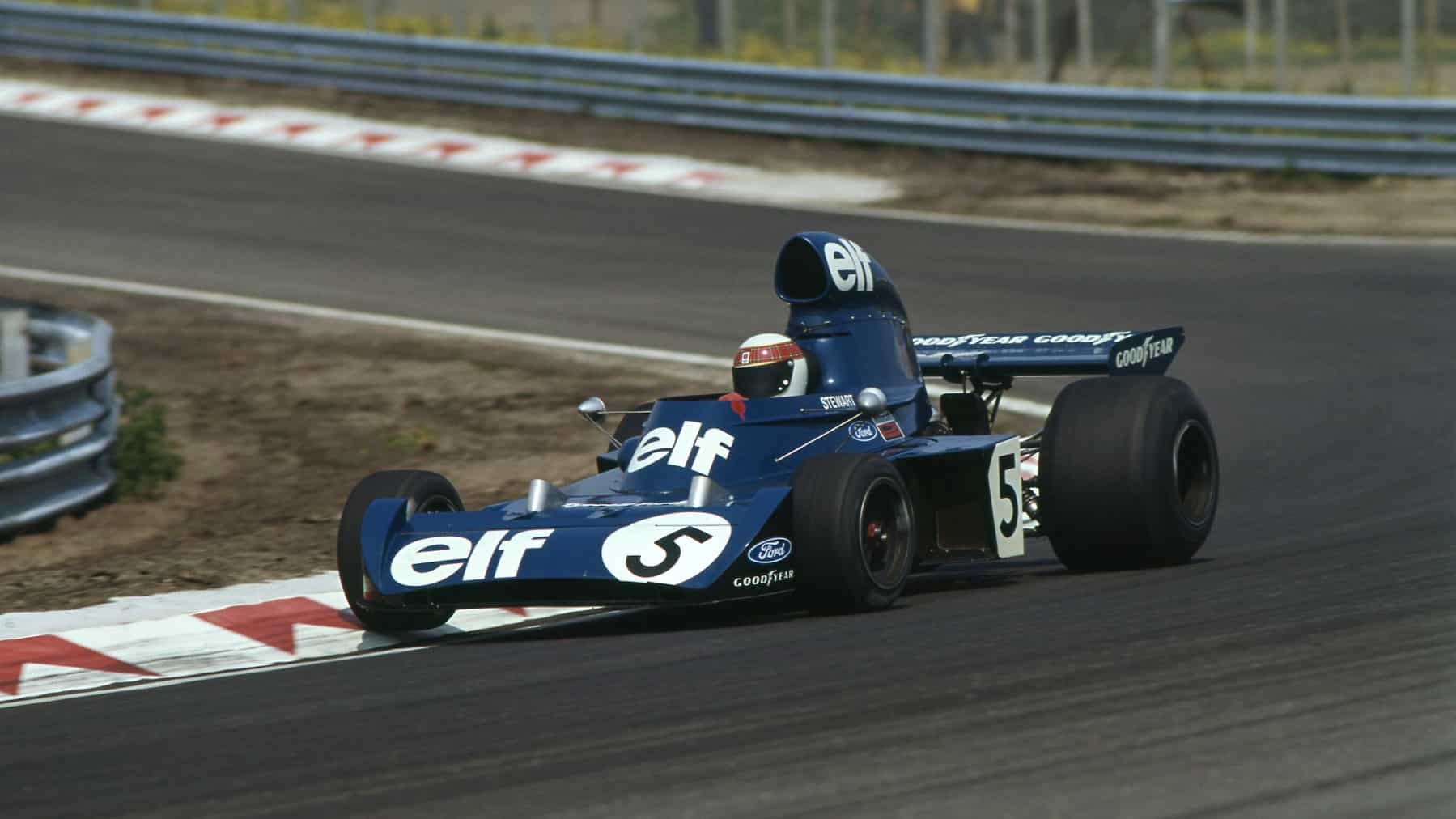 Jackie Stewart (Tyrrell-Ford) in the 1973 Dutch Grand Prix