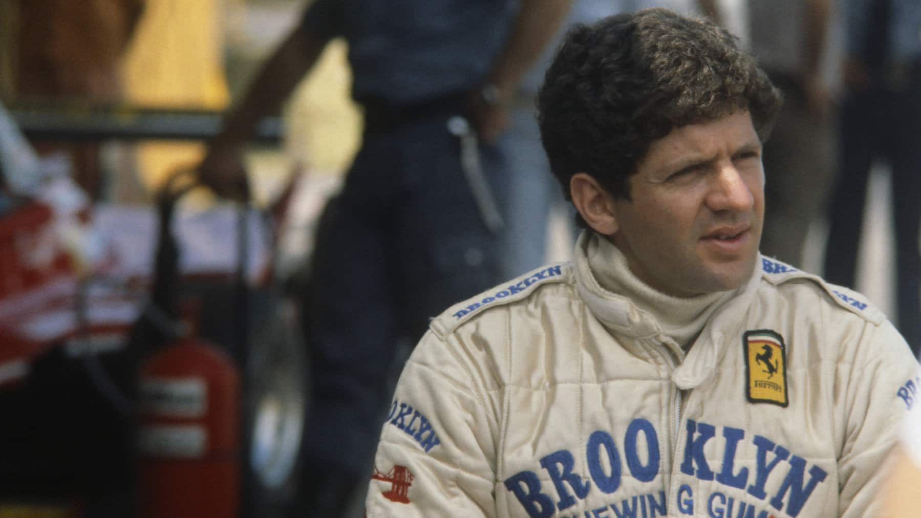 Jody Scheckter (Ferrari) before the 1980 Argentina Grand Prix