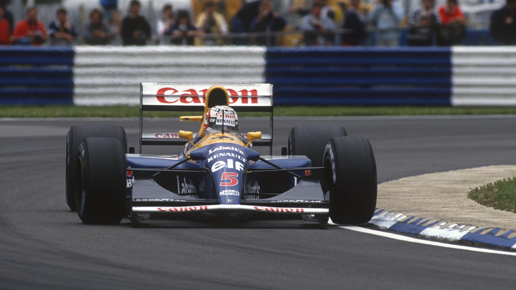 Nigel Mansell (Williams-Renault) in the 1992 British Grand Prix