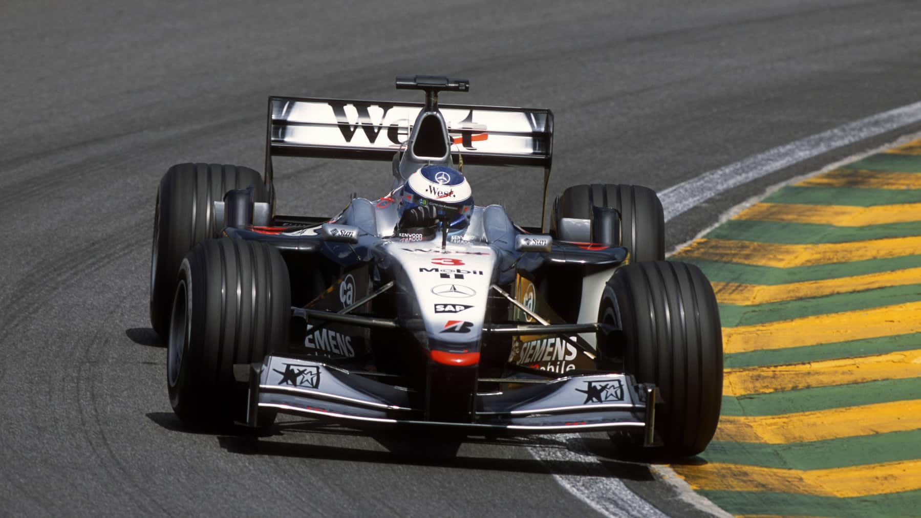 Mika Hakkinen (McLaren-Mercedes) in the 2001 Brazilian Grand Prix