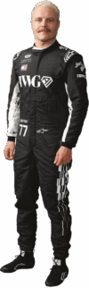 Valtteri Bottas in Cadillac Formula 1 Team race suit portrait
