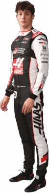 Oliver Bearman in Haas Formula 1 Team race suit portrait