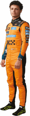 Lando Norris in McLaren Formula 1 Team race suit portrait