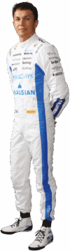 Alex Albon in Williams Formula 1 Team race suit portrait