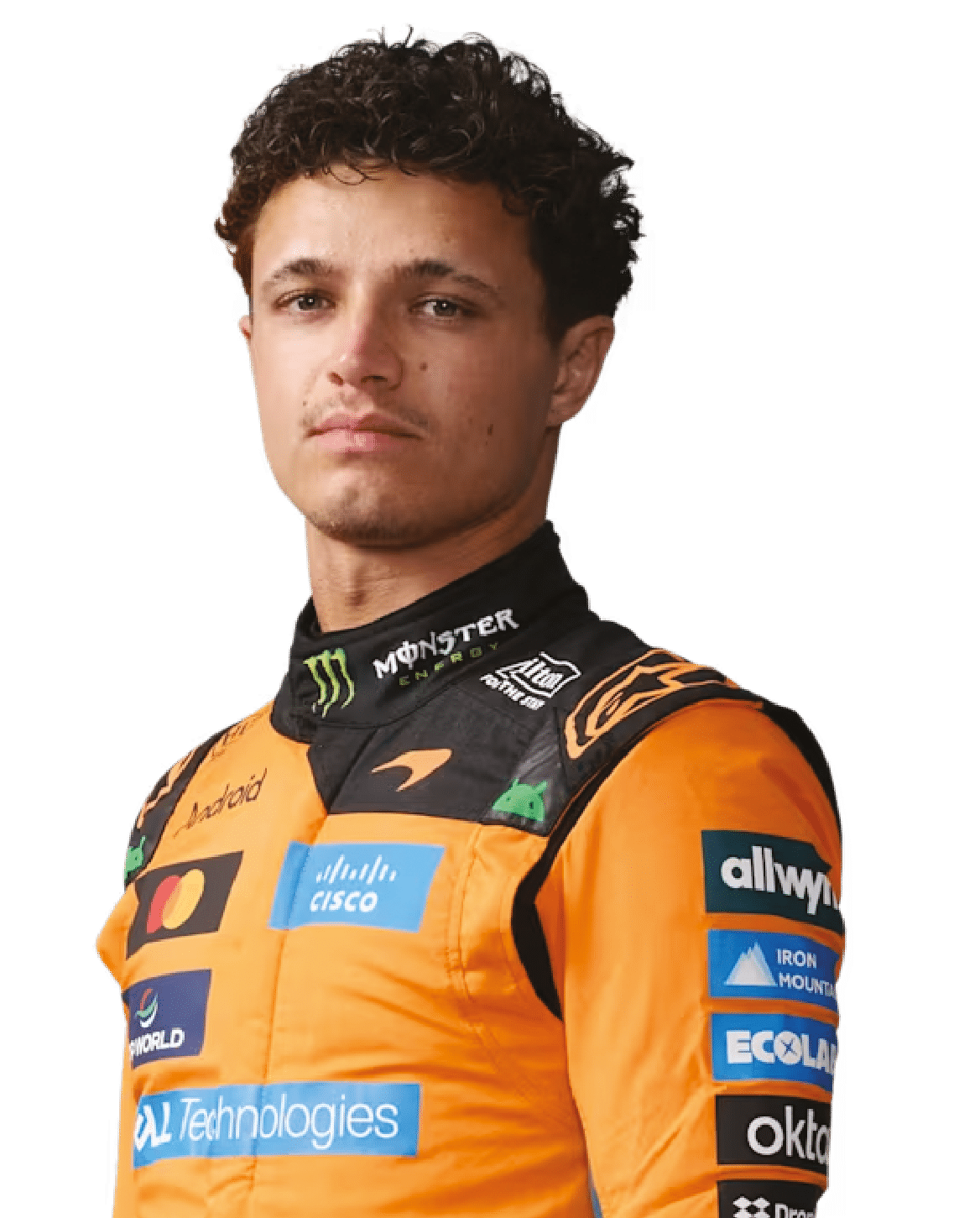 Lando Norris in his McLaren racing suit