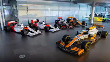 McLaren’s £30m+ F1 car sale includes 2023 model driven by Lando Norris and Brad Pitt