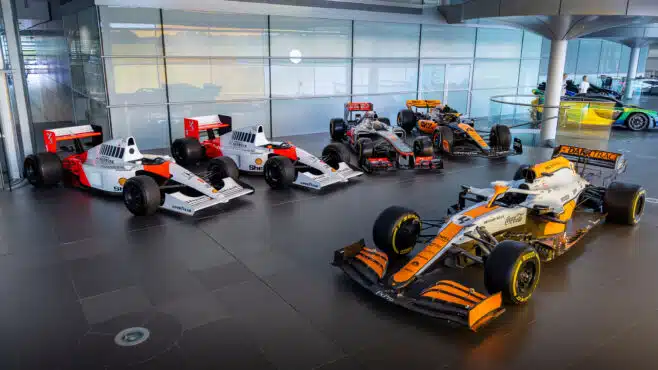 McLaren’s £30m+ F1 car sale includes 2023 model driven by Lando Norris and Brad Pitt